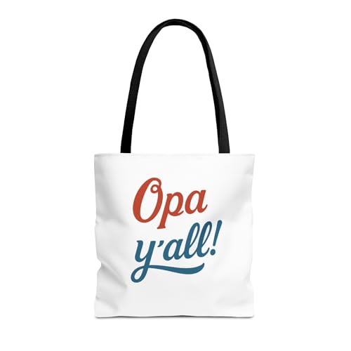Sac tote Opa Yall réutilisable et pliable en toile robuste pour un quotidien durable