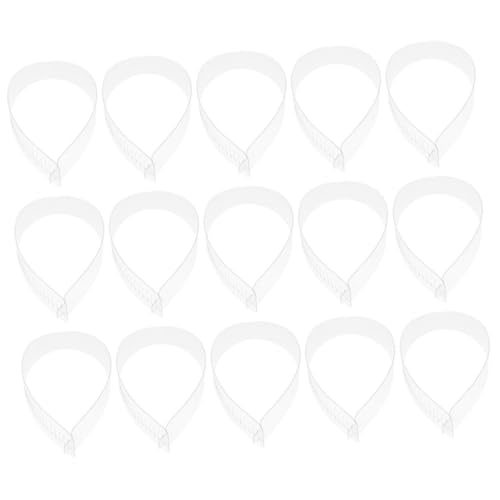 BESPORTBLE Shirt Collar Strips 80pcs Plastic Collar Stays Lift System for Dress Shirts