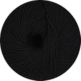 Linie 12 Street uni von Online Garne,4-fach Sockenwolle, 50 g 75% Schurwolle (Merino extrafein) 25% Polyamid, 210 m LL, superweich, + 3 Maschenmarkierer zu jeder Bestellung (10 schwarz)