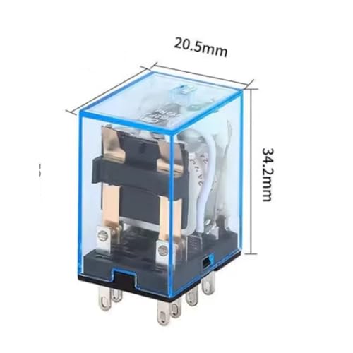 Relais de puissance DPDT 8 broches 5A avec base W pour commutation sûre - 5