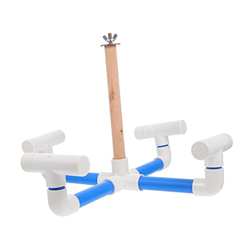 Garneck Parrot Toy Rotating Rack Birds Whirligig Cage Accessory African Grey Parrot Toys Safe for Birds