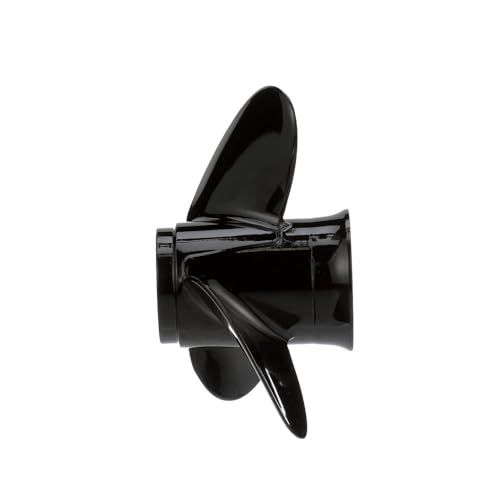 Image of Quicksilver Black Diamond 3-Blade Aluminum Propeller for Mercury and MerCruiser Engines