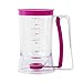 Zebbyee Distributore per impasto, 900 ml, dispenser per pancake Batter, con coperchio e scala brownie, per cucina domestica, cupcake, waffle, pancake