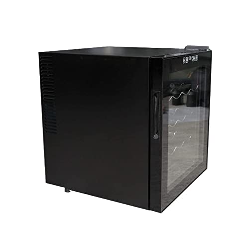 QHYTL Gabinete de Vino de Temperatura Constante, refrigerador de Hielo refrigerado para Vino, minirefrigerador de Vino Compacto Independiente, Capacidad para 16 Botellas