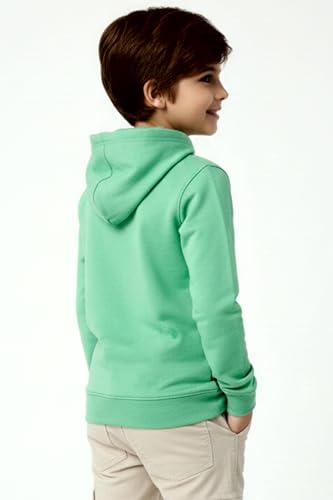 Image of Boys Hooded Sweatshirt, America Print, Cotton Blend, Long Sleeve, Navy Blue /Pink /Orange, Regular Fit