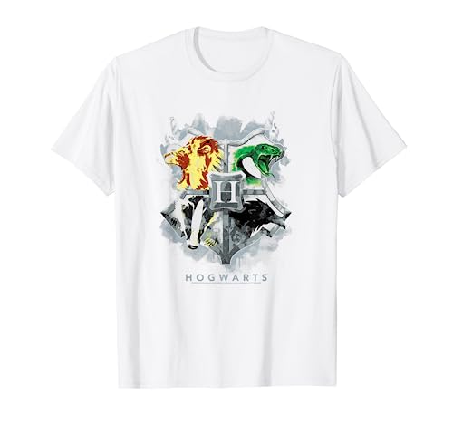 Harry Potter Hogwarts Painted Crest Maglietta