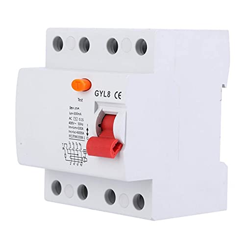 Disyuntor de corriente 4P AC400V con protector de fugas eléctricas automático 7
