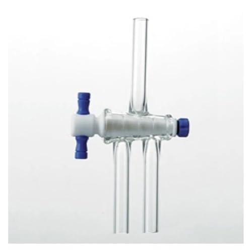 Robinet en verre borosilicaté S17 et clé PTFE pour montage de laboratoire de haute précision