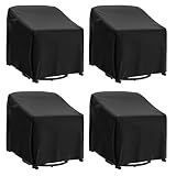 EGIS 4 Pack Waterproof Outdoor Swivel Lounge Chair Patio Furniture Cover (37.5 W x 39.25 D x 38.5) B