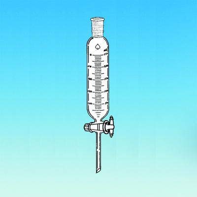 7262-58 Addition Funnel, Cylindrical, Graduated, 1:5 PTFE Plug, 2000mL Capacity