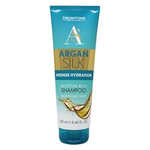 Creightons Argan Silk Moisture Rich Shampoo (250ml) – Professionally Formulated with Argan Oil from Morocco, Replenishes Moisture for Strength & Shine, For All Hair Types