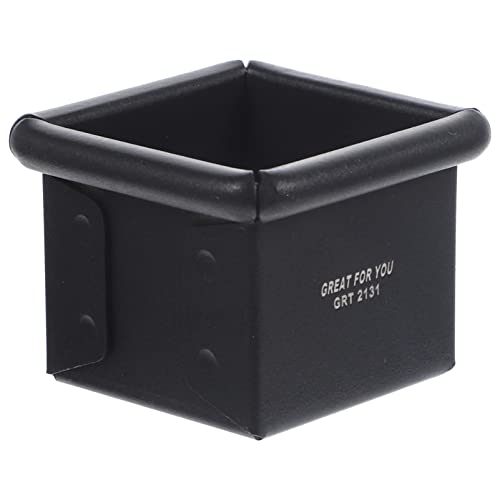 Kichvoe Molde Cuadrado para Tostadas Mini Molde para Pan Fuente para Hornear con Tapa Bandeja para Hornear Pan Mini Tostadas Herramientas Pequeñas Aleación De Aluminio Doble Cara