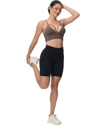 Image of MotoRun Bralettes for Women, Strappy Sports Bra Push up Bralette Sexy Bras Rave Top