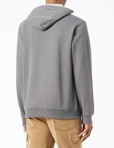 s.Oliver Herren Logo-Sweatshirt mit Kapuze Logo-Sweatshirt mit Kapuze, 98D1 grau, S – Ansicht 3