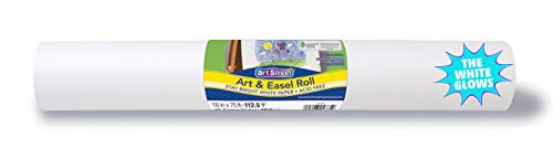 Art Street Art & Easel Roll, White, 18" x 75', 1 Roll