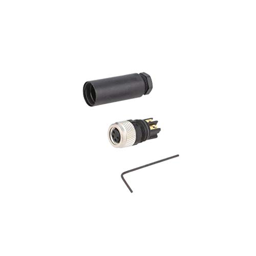 Connecteur M8 femelle 4 broches 4A SAIB-M8-4P 1803880000 prise droite montage sur fil