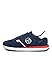 Sergio Tacchini VIAREGGIO - Scarpe da ginnastica da uomo con lacci, taglia 40-46, Navy Red 290, 46 EU