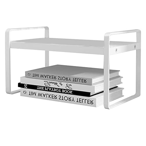 Estante de almacenamiento resistente para libros y material de oficina blanco 7