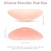 Shoulder Pads for Women: Silicone Shoulder Enhancer Push-up Pads for Boost Comfort and Posture - Invisible Breathable Anti-Slip Enhancer for Dress & T-Shirt & Sweater (Skin & Transparent)