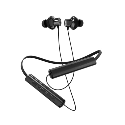Image of Lava Probuds Xscape 13Neckband, 70H Battery, 3 EQ Modes with Button for Music Lovers, Dual Pair, Fast Charge in 10 min, Magnetic Buds, 45ms Latency, Built in mic Earphones (Black)