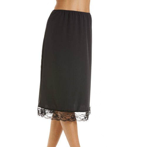 CAMILLE Schwarz Dessous Spitze Saum Damen Hälfte Unterrock 38/40 Cover