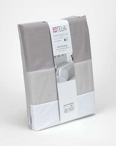 Linge de lit en coton Rita pierre parure drap housse 4 pièces pour lit double 150 cm - 4