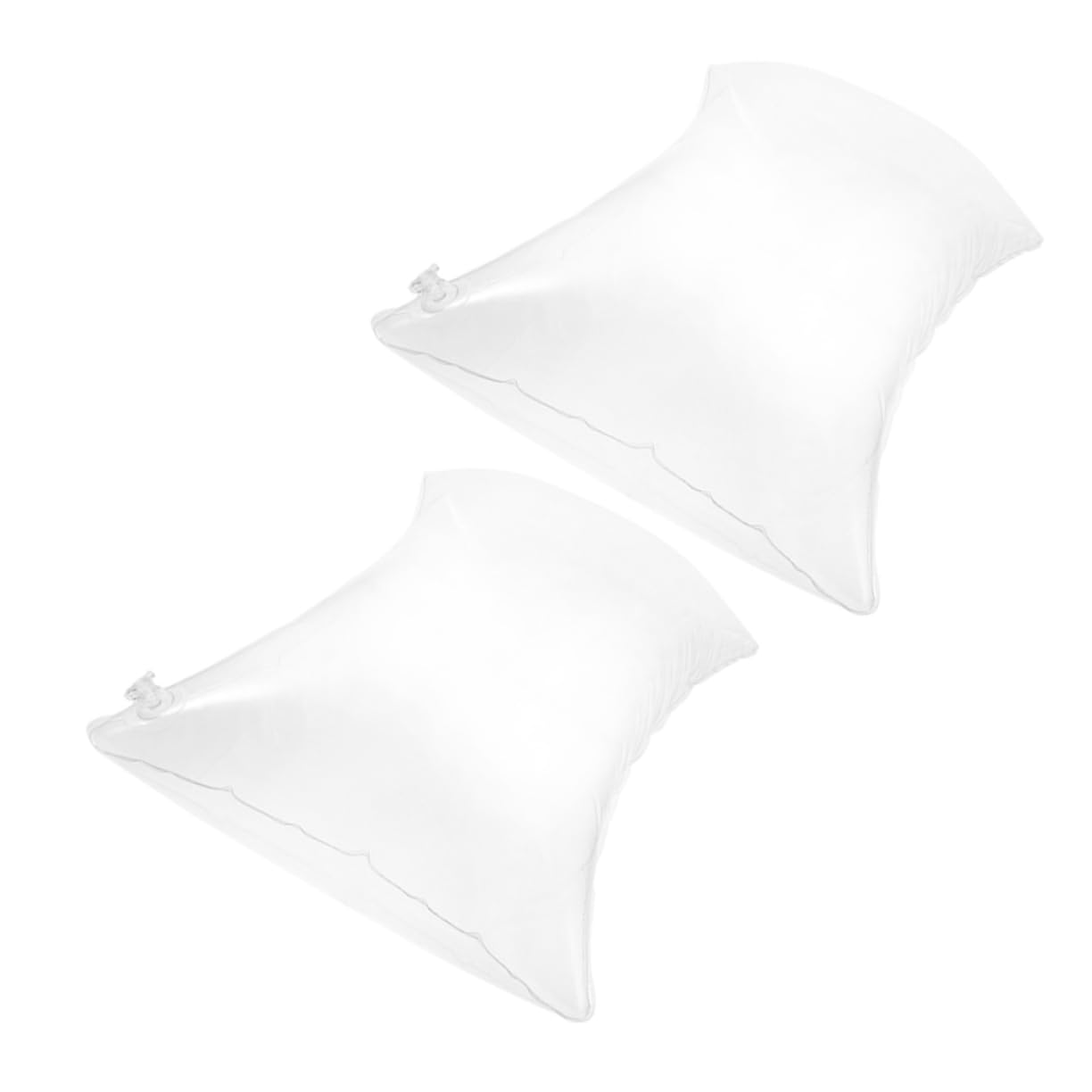 MAGICLULU 4 Set Cuscino Gonfiabile Cuscino Cuscino Portatile Cuscino Leggero Cuscino Da Viaggio Cuscineria Esterna Inserti Per Cuscini All'aperto Pvc Transparent 2 Pezzi * 4