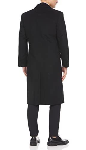 Image of Adam Baker Men's Overcoat Single & Double Breasted Luxury Wool /Cashmere Full Length Topcoat