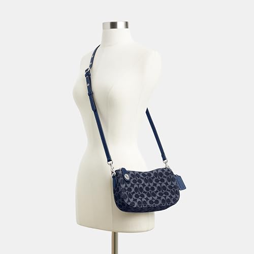 Coach Swinger Shoulder Bag in Signature Denim, LH/Deep Blue Multi4