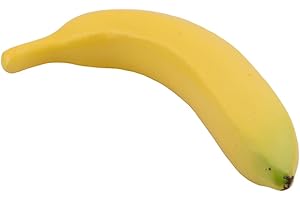 HONUTIGE Artificial Fruit: Lifelike Rubber Banana for Home Decor and Party Fun