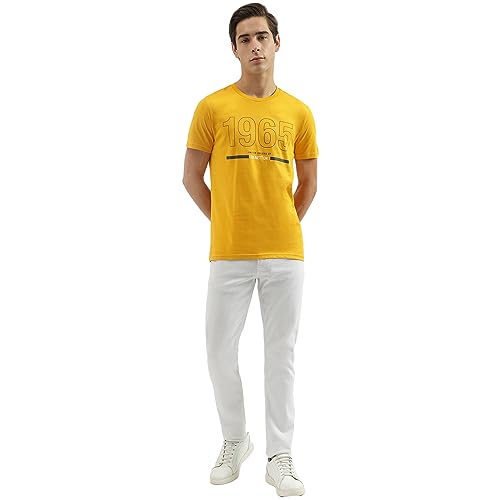 Image of UNITED COLORS OF BENETTON Men's Solid Regular Fit T-Shirt