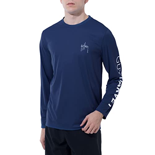 Guy Harvey Men's Long Sleeve Performance Sun Protection Shirt SPF UPF 30+