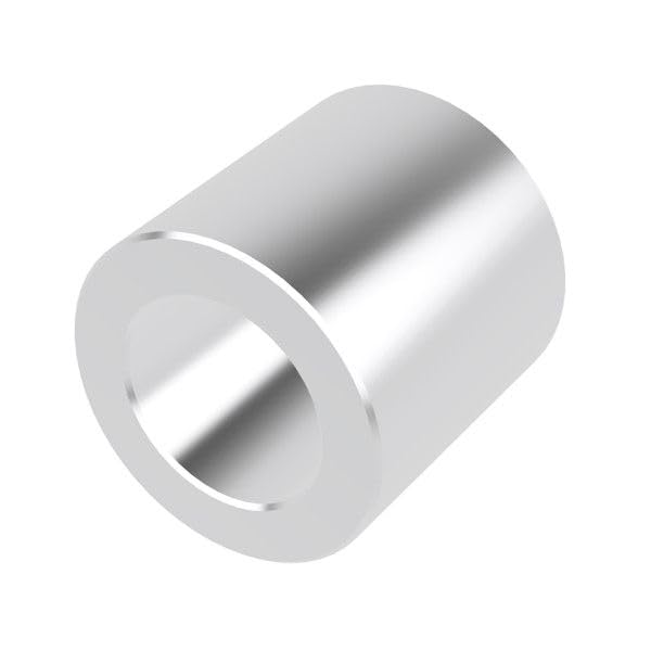 Aluminum Spacer 1/2" OD x 5/16" ID x Choose Your Length, Round Spacer Unthreaded Standoff Bushing Plain Finish, Fits Screws Bolts 5/16" or M8 by Metal Spacers Online (1/2" Length, 2 Pack)