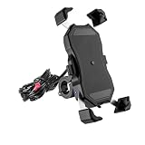 Supporto Navigazione GPS Supporto Telefono Moto Con Caricabatterie Wireless QC 3.0 USB Qi Supporto Smartphone Moto Montaggio Navigatore GPS
