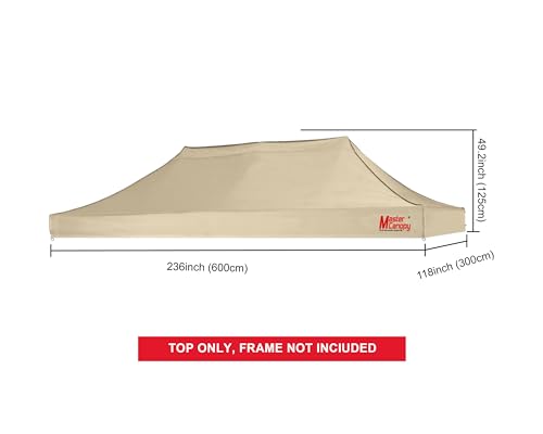 Image of MASTERCANOPY Replacement Pop Up Canopy Top (10x20 Beige)