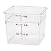 Cambro 6SFSCW135 Camsquare Food Container, 6-Quart, Polycarbonate, Clear, NSF