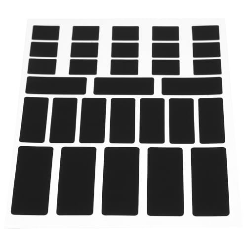 NOLITOY Pegatina Antideslizante Negra Ultrafina para Ratón Inalámbrico, Cinta Absorbente de Sudor para Agarres de Juegos, Accesorio Antideslizante para Mouse en Oficina y Gaming