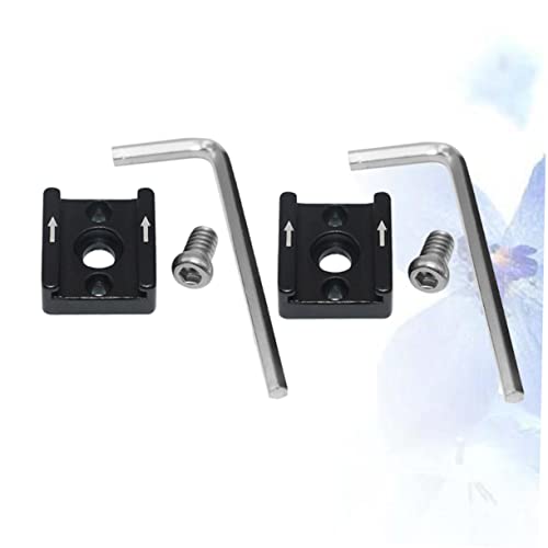 6 Sets Cold Shoe Adapter Hot Shoe Adapter Camera Cage Adapter Shoe Flash Bracket Camera Stand Flash Stand Adapter Camera Mount Cold Shoe Flash Adapter Cold Shoe Mount Black ARTIBETTER