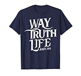 Photo Gallery maglietta way truth life christian jesus religious message tee maglietta Photo Gallery maglietta way truth life christian jesus religious message tee maglietta