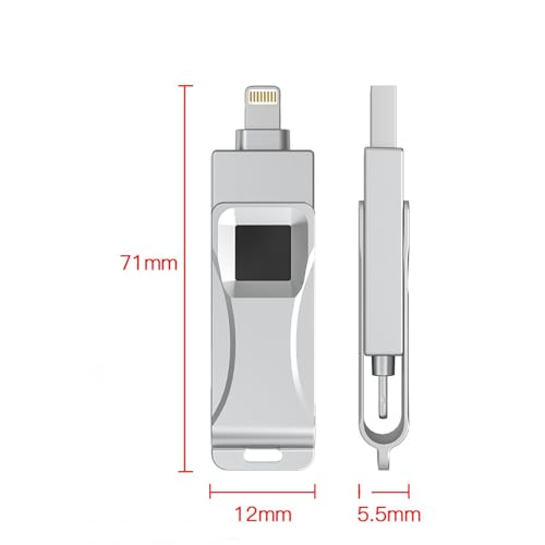 Clé USB cryptée 512 Go alliage premium pour ordinateur