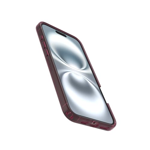 Image of OtterBox iPhone 16 Plus Symmetry Series Clear Case - Foxberry Pink - Ultra-Thin, Sleek iPhone Case, Glitter iPhone Case