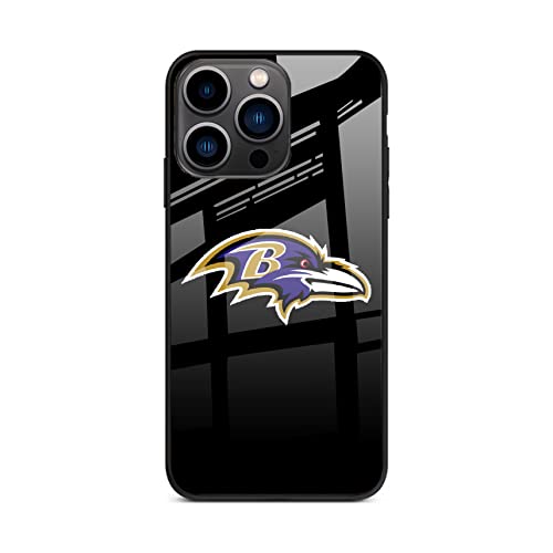 Officially Licensed Design Glass Glossy Mirror Team Phone Case Cover Fit Ravens Compatible With Iphone 13 Pro Max Case 6.7 Inch. #TOP3