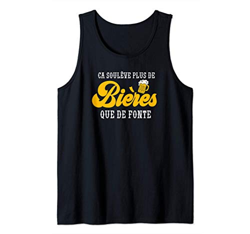 Ça Soulève Plus De Bières Que De Fonte Cadeau Fête des Pères Débardeur
