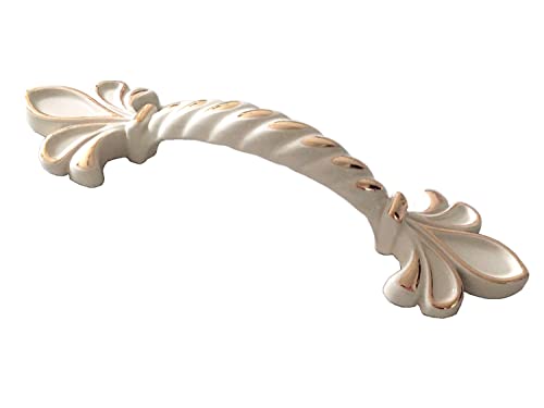 Poignée bouton commode Fleur de Lis pour tiroir et meuble de cuisine - 2