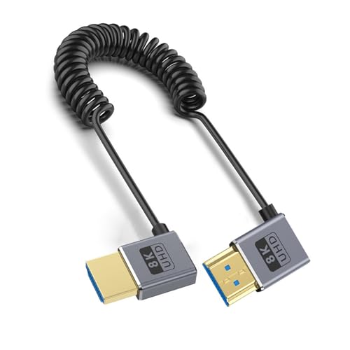 Câble d'extension spiralé 8K 60Hz pour résoudre les problèmes d'écrans trop éloignés