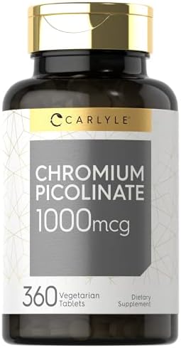 Carlyle Ultra Chromium Picolinate 1000mcg 360 Tablets