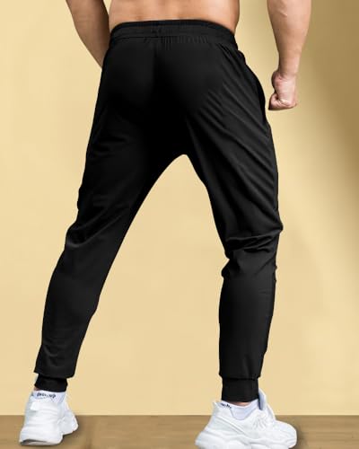 Image of Noble Monk Men's Regular Fit Track Pants | Sport Pant | Plain Track Pant for Men Charcoal Grey