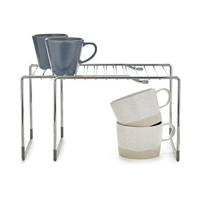 lakeland Adapt A Shelf Extendable Storage Shelf - Easily Organise Cupboards