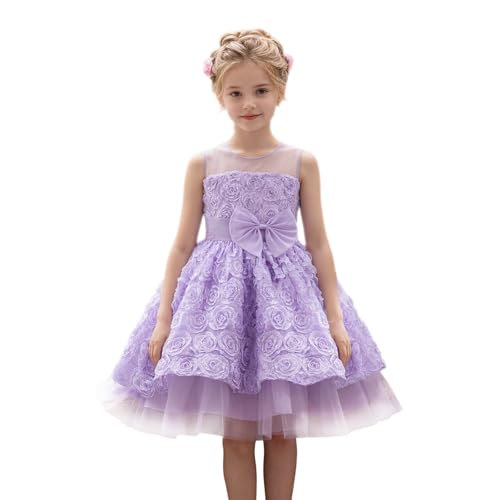 Tutú de fiesta para ocasiones especiales en color morado de niña