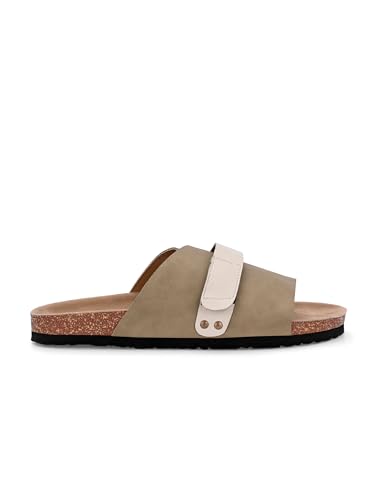 Image of EL PASO Men's Synthetic Leather Birk Chappals Stock Sandal Slippers (Size 6 to 12)
